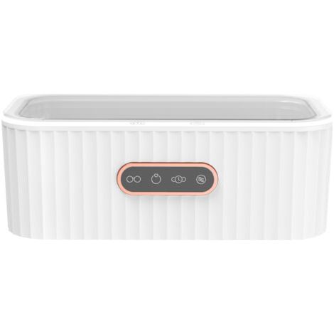 Nettoyeur à Ultrasons 400ML, 45KHz Machine de Nettoyage à Ultrasons Professionnel, avec 4 Modes de Nettoyage,Fonction Tactile, Bac Ultrasons en Acier Inoxydable pour Bijoux, Bague, Lunettes (1/5)