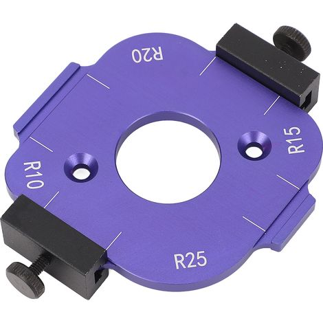 Gabarit d'angle arrondi R10 R15 R20 R25 en alliage d'aluminium anodisé pour le travail du bois (1/5)