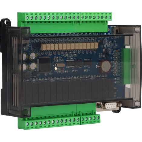Module de contrôle industriel PLC 24VDC 3-32MR-3V3I-2D-6I60K-MTKF, entrées/sorties rapides 6AD-2DA, compatible MODBUS RS485, horloge intégrée et compteur haute vitesse 6 canaux, batterie incluse. (1/5)
