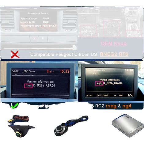 CarPlay sans fil Android Auto, support de caméra, interface conviviale, rneg & ng4 +caméra (1/2)