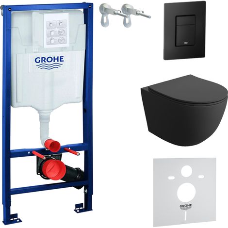 GROHE WC Set mit Vorwandelement, Wand-WC und Spülknopf (1/5)