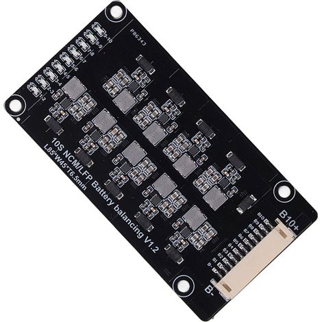 Égaliseur de batterie actif 10S avec câble, équilibrage inductif automatique adjacent MOS PCB, 1.2A, 2.0V-4.5V (1/5)