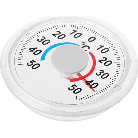 Thermomètre extérieur auto-adhésif outil de mesure fenêtre portes et fenêtres fenêtres fenêtres transparentes portes et fenêtres Transparent Étanche Thermomètre sans batterie (1/4)