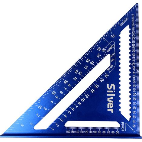 SILVER KĄTOWNIK STOLARSKI ALUMINIOWY PRZYMIAR  12 METRYCZNY