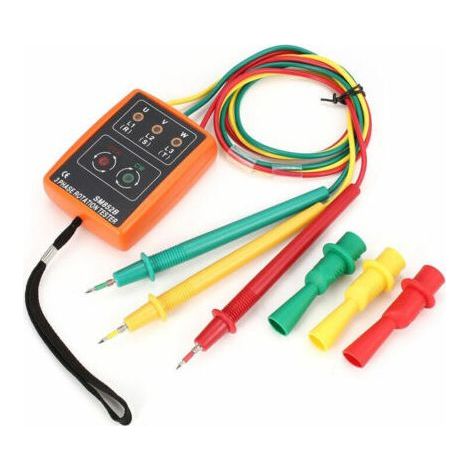 Sm852B 3-Phase Rotation Testeur Numerique Indicateur De Phase De Detecteur Led Buzzer Phase Compteur Sequence,de-Chrom (1/5)