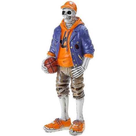 Gothic Skelettfiguren Halloween-Dekoration Kunstharz-Sammlerstatue (C) (1/5)