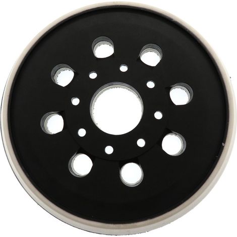 Disque de meulage électrique auto-adhésif 5 pouces (123 mm) 8 trous, plateau auto-agrippant en PU, compatible avec Bosch Gex125-1A (disque auto-agrippant en PU 5 pouces, 8 trous) (1/5)