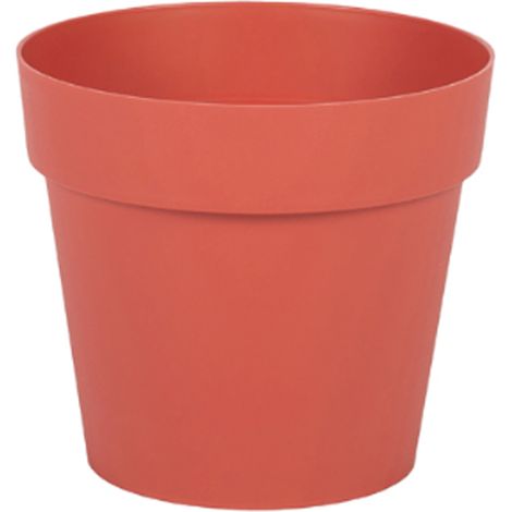 Pot de fleur Toscane Ø13 x 11,7 cm rond - 1,1 Litres - Orange Terre Battue - EDA