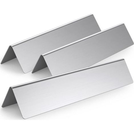 7635 Aromaschienen aus Edelstahl für Weber Spirit 200 Gasgrill (mit Frontbedienung), 38,9 x 8,9 x 6,35 cm Brennerabdeckung Ersatzteile für Spirit E210 S210 (7635SS) (1/5)