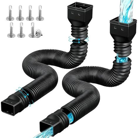 Gouttière Flexibles Rallonge Extension Flexible de Tuyau Descente (1/5)