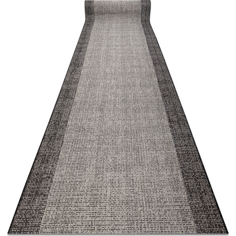 Tappeti passatoie SIZAL SION 6053 Telaio, tessuto piatto nero 80 cm black 80x180 cm (1/5)