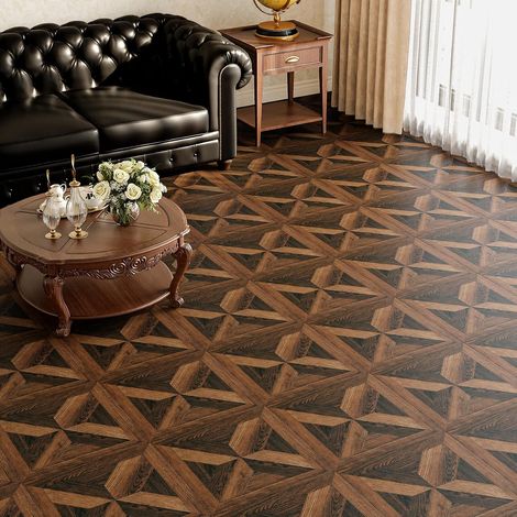 ReWallpaper Effet Bois Lino Sol Adhesif Rouleau 30CMx3M Sol Vinyle Vintage (1/5)