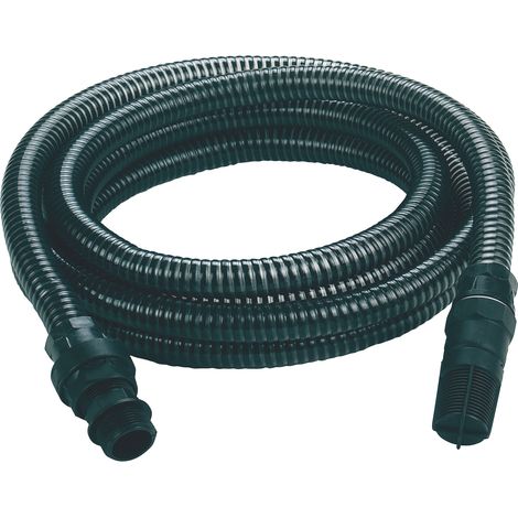 Original Einhell Saugschlauch 7 m (Pumpen-Zubehör, für Einhell Gartenpumpen, Hauswasserwerke & -automaten, Länge 7 m, Ø 25 mm, inkl. Adapter, Doppelnippel, Rückschlagventil)