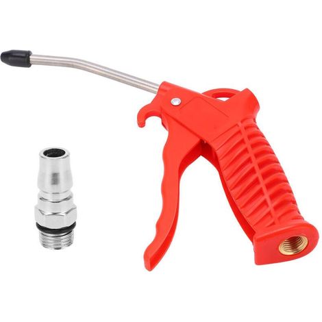 Pistolet à Air Comprimé Haute Pression Noyau de Cuivre en Plastique Compresseur Pneumatique Buse de Débit Duster Outil de Nettoyage de la Poussière (1/4)