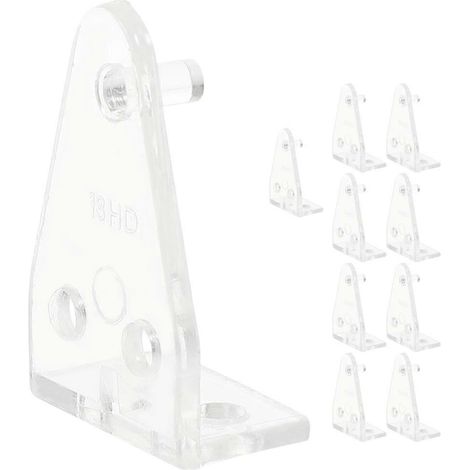 10 supports de fixation pour stores, clips de maintien pour rail inférieur de store, supports transparents pour le bas des stores-3.5x2x1.3cm
