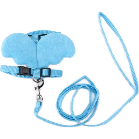 Corde de Traction pour Canards, Sangle de Poitrine réglable, Harnais de Marche extérieur, Laisse pour Animaux de Compagnie, Canard, Poulet, GooseBlue S (1/5)