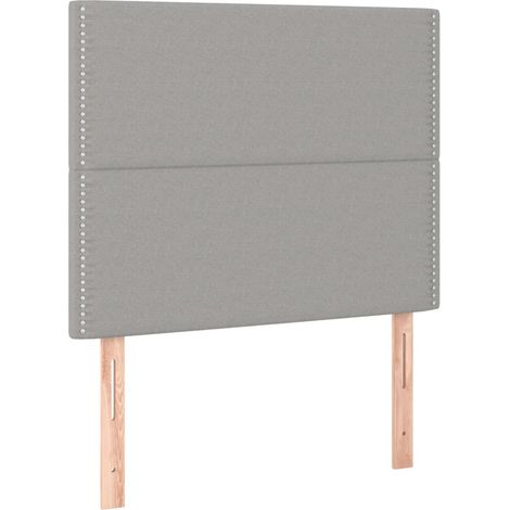 Maison Exclusive - Cabecero de cama gris claro 90x5x118/128 cm Te