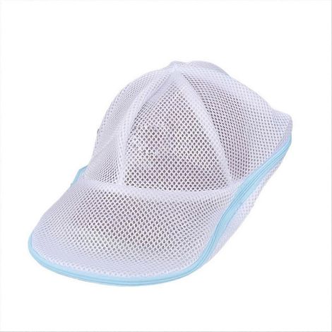 Sac à linge de protection pour casquettes de baseball, bleu et blanc (1/5)