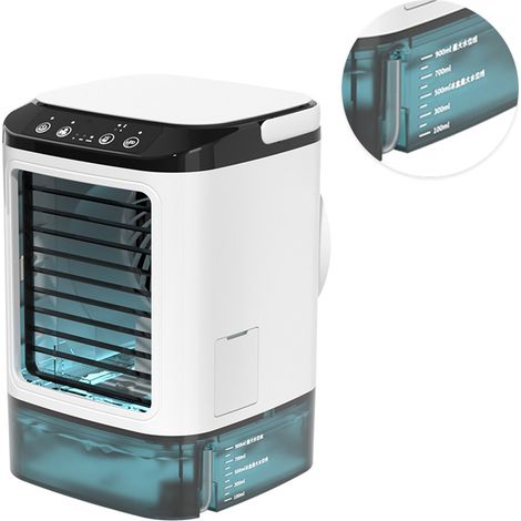 Refroidisseur d'air par évaporation, climatiseur portable, ventilateur à 3 vitesses pour la maison (1/5)