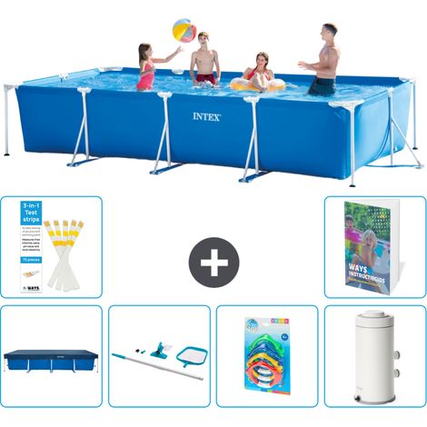 Rechteckiger Frame Pool - 450x220x84 cm - 7-teilig S151