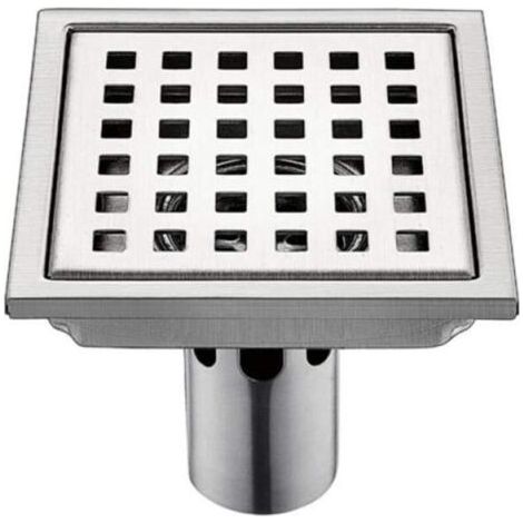 1 Pcs Siphon De Sol en Acier Inoxydable Drain15Cm  15Cm Filtre Carré Déodorant Anti Retour Fuite d'eau 15Cmb