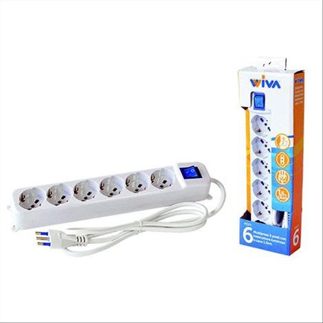 Multipresa tavolo 6bpr+schuko+int.