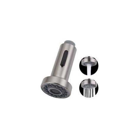 Douchette Evier Pull-Out avec Bouton Stop Tête de Douchette Brossé 2 Jets pour Robinet Evier Cuisine (1/5)