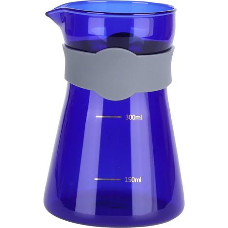 Teiera in vetro borosilicato, con infusore removibile, scala graduata e beccuccio preciso, ideale per il tè sfuso a casa o in ufficio.