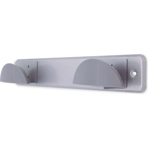 Percha acero inoxidable + doble pomo abs cromado280x50mm GSC 003802796