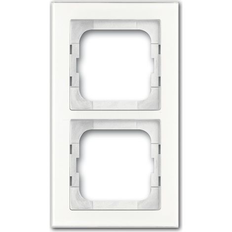 Placa de interruptor Busch-Jaeger 1754-0-4438 sin tornillos blanco 16,2 cm (1/3)