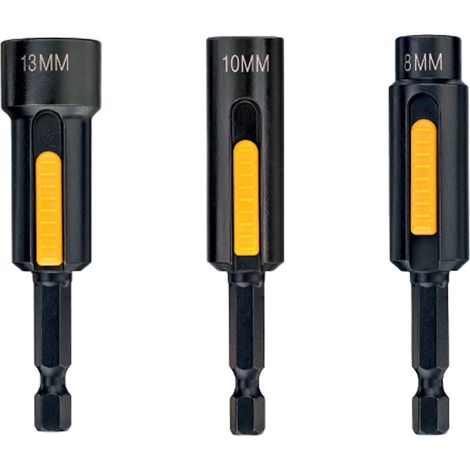 DeWALT EXTREME IMPACT Easy Clean Steckschlüssel-Set 3-tlg. magnetisch 1/4Zoll DT7460-QZ