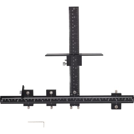Gabarit de perçage ajustable et précis pour poignées de meubles en aluminium, outil professionnel pour des installations rapides et faciles (1/5)