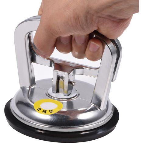 Produit Dent Remover / Glas Lift Suction Cup: Ventouse de levage avec plaque en aluminium, capacité 50kg/35kg, diamètre 12cm, idéal pour vitres, miroirs, tôles et réparation dents (carrosserie) (1/5)