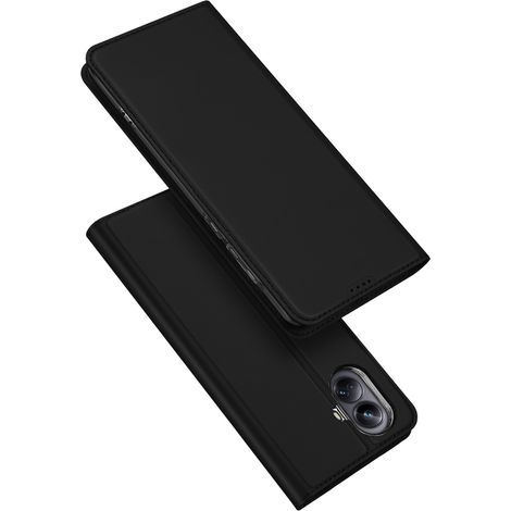Dux Ducis Skin Pro Schutzhülle für Realme 10 Pro+ mit Klappdeckel, Kartenetui und Ständer, Schwarz (1/5)
