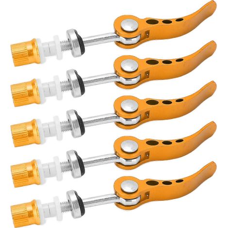 5pcs Colliers de Selle à Serrage Rapide en Aluminium, Pince de Tube Vélo Robustes pour Pignon Fixe, Compatibles avec Tout Bicycle (1/5)