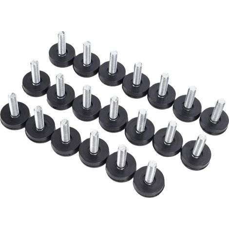 patins de meubles en PTFE filetage M6 pieds de nivellement