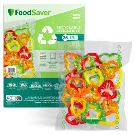 Foodsaver FSBE3202X01 bolsas para vacío 3,87L transparentes