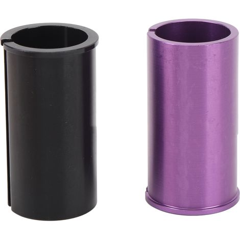 Adaptateur de tige de selle, cale en alliage d'aluminium usiné CNC, finition texturée, manchon de conversion pour tube de selle de vélo, 25,4-30,9 mm (1/5)