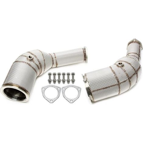 Downpipe Echappement Inox Audi RS7 Sportback 4KA Hybrid Quattro de 2019 a 2021 - 600cv-41137441 (1/2)