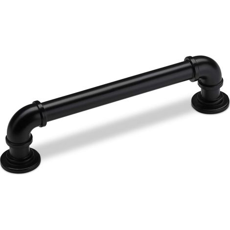 Bügelgriff TUBEOS BA 128 mm Aluminium schwarz (1/5)