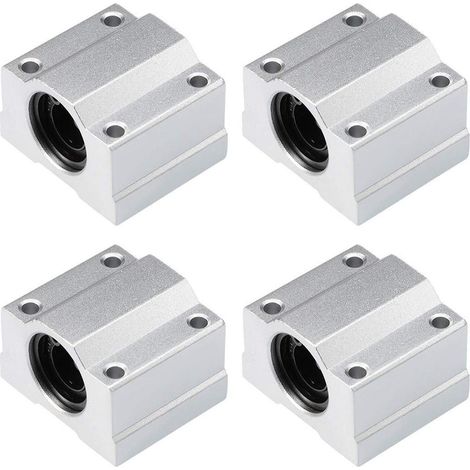 Bloc coulissant pour imprimante 3D, roulement à billes de mouvement linéaire SCS8UU, douille de 8 mm pour Anet A8 Prusa I3 (4 pièces) (1/5)