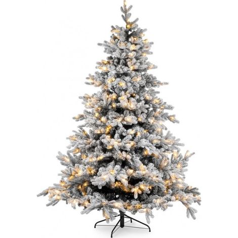 Albero Di Natale Massive Innevato Con Luci H210 2853 Rami Bizzotto - 0970032 (1/5)