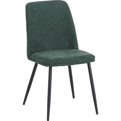 DI.MO Sedia Tracy in Tessuto Verde Scuro 57x45x84 cm – Design Moderno (1/5)