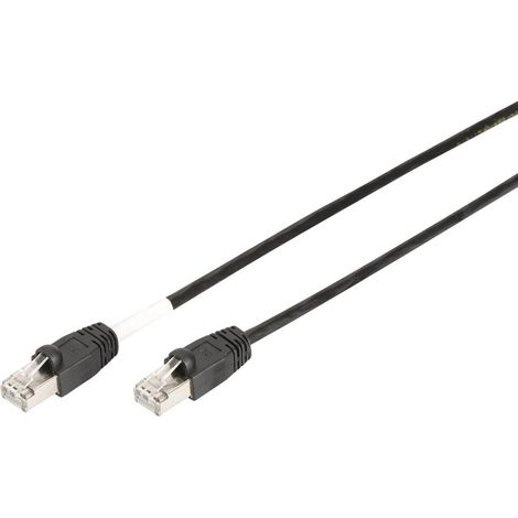 Digitus DK-1644-030/BL-OD RJ45 Câble réseau, câble patch CAT 6 S/FTP 3.00 m noir résistant aux UV, t (1/4)