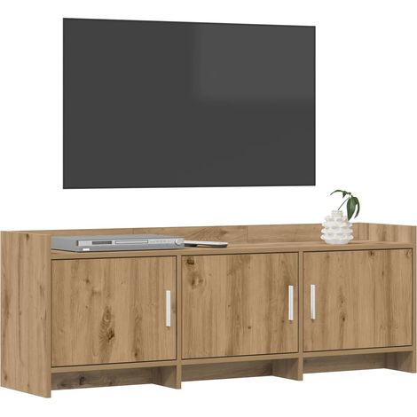 Mobile TV Armadietto TV Mobile Porta TV 130 x 33 x 47 cm Rovere Artigianale (1/5)