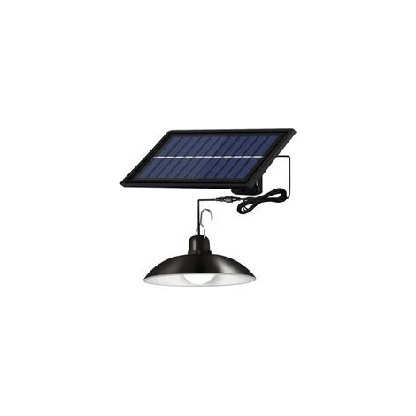 Lustre Solaire Étanche Avec Télécommande Et Câble 3m Lumière Blanche Froide Pour Extérieur Jardin Terrasse (1/4)