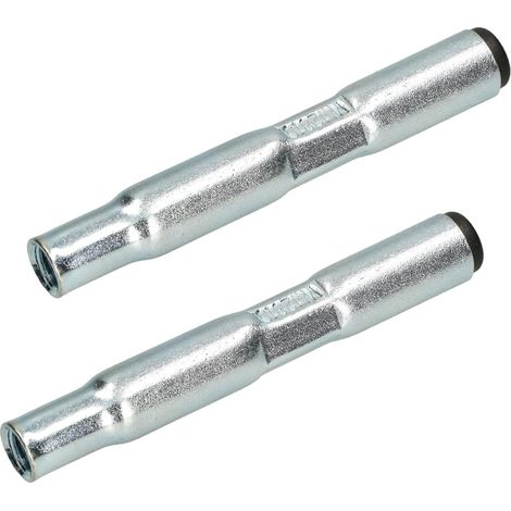 KOTARBAU Lot de 2 manchons filetés à fixer au mur pour bande de portail réglable galvanisé (diamètre 18 mm M12) (1/5)