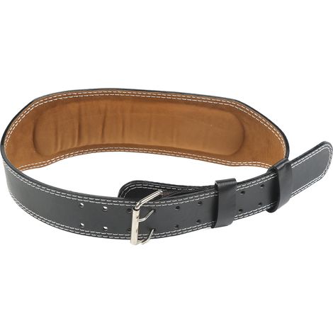 Ceinture de musculation renforcée pour powerlifting, soutien lombaire pour soulevé de terre et squat, couleur noire. (1/5)