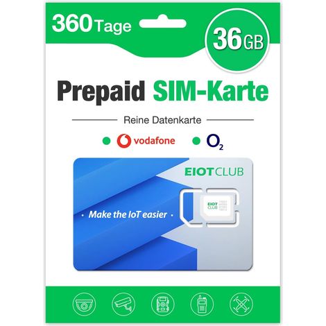 Carte SIM Prépayée, pour 5G/4G LTE Caméra de Surveillance, Caméra de ...