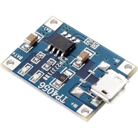 Cargador micro USB para baterias de litio 5V 1A TP4056 (1/2)